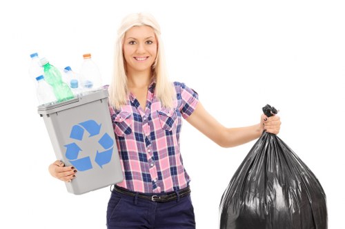 Professional rubbish removal truck in Shadwell neighborhood