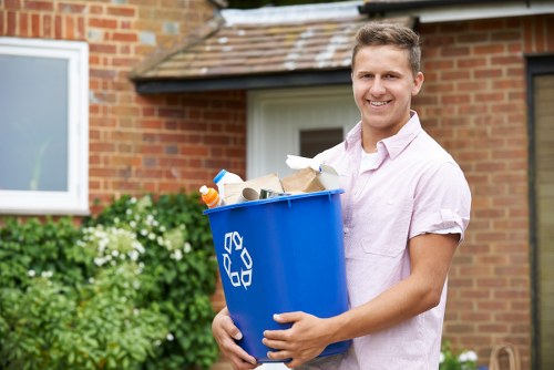 Rubbish removal team at Manor House